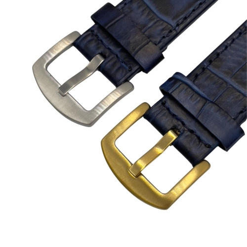 24 mm Spor S Kroko Lacivert Deri Saat Kordonu